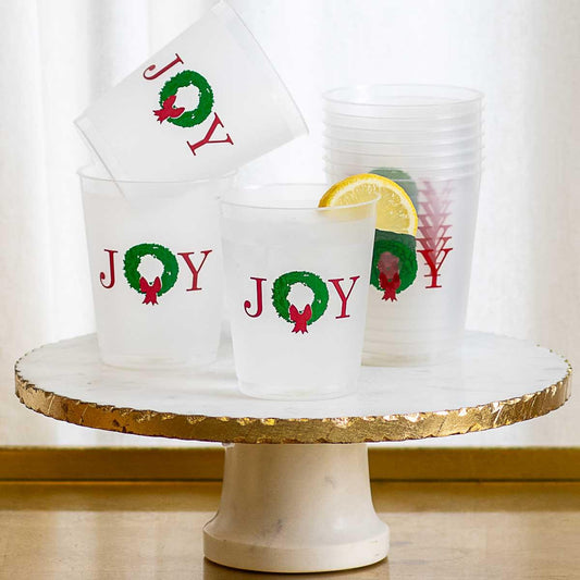 Joy Wreath Party Cups