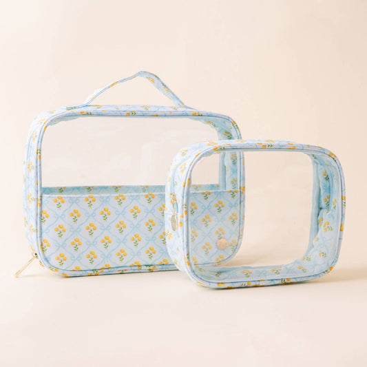 Marigold Lane Blue Cosmetic Bag Set