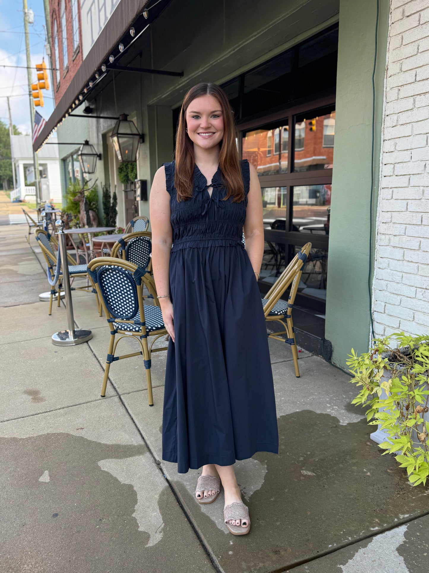 Peyton Midi in Navy