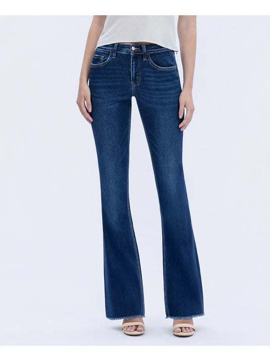 Vervet: High Rise Bootcut Jeans in Medium Denim