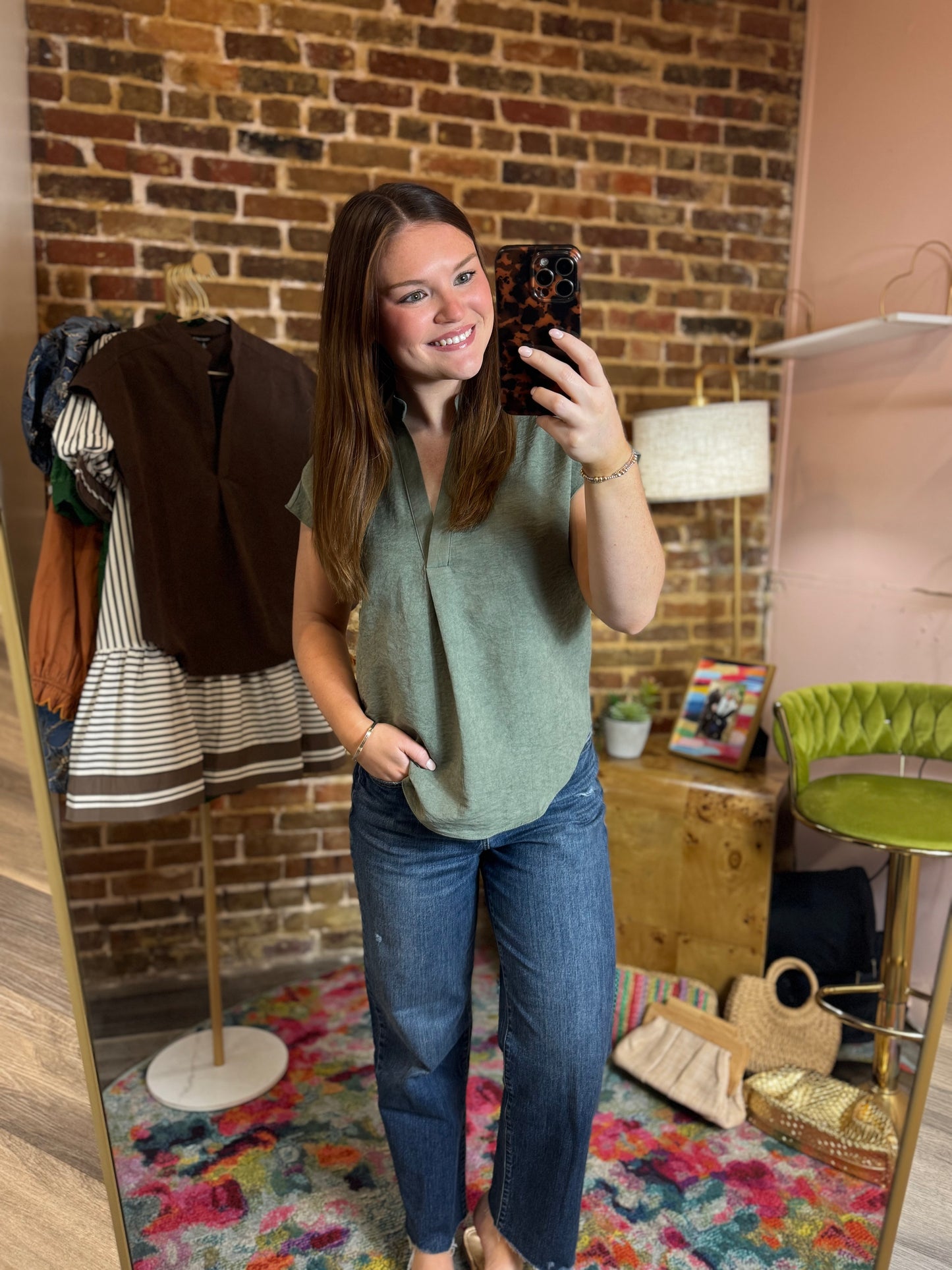 Taylor Top in Light olive