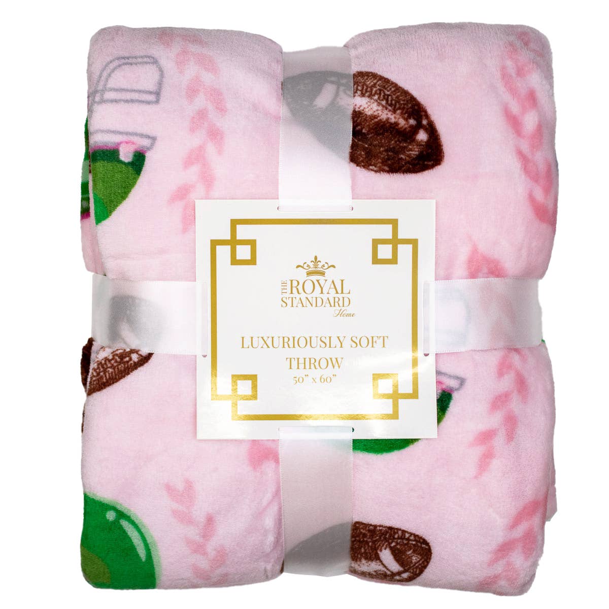 Tailgate Queen Throw Blanket in Pink