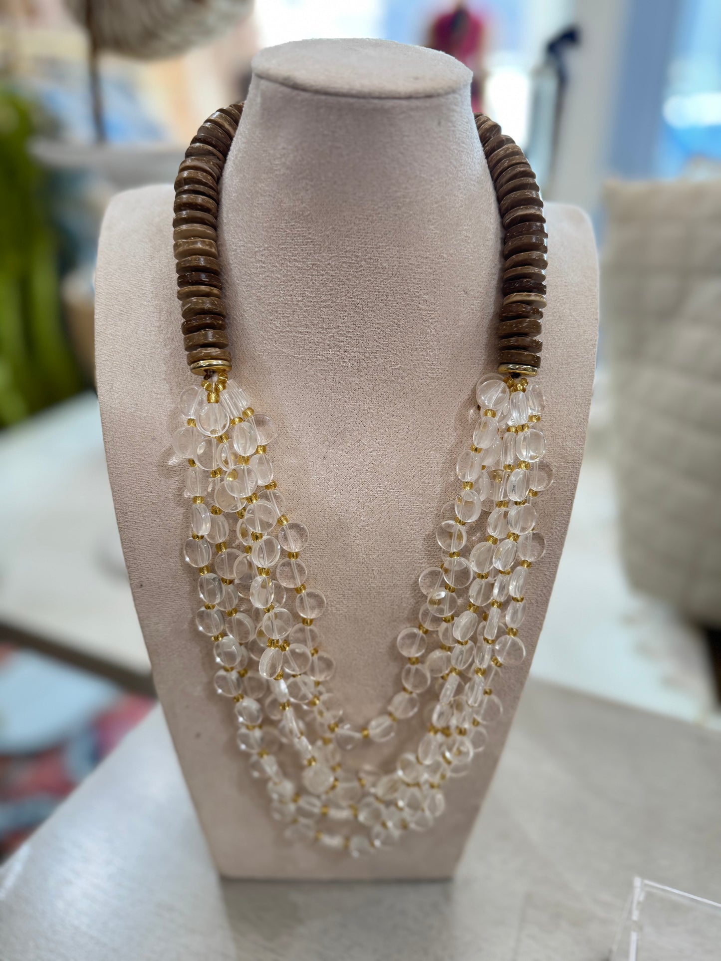 Layered Beaded Necklace in 3 colors