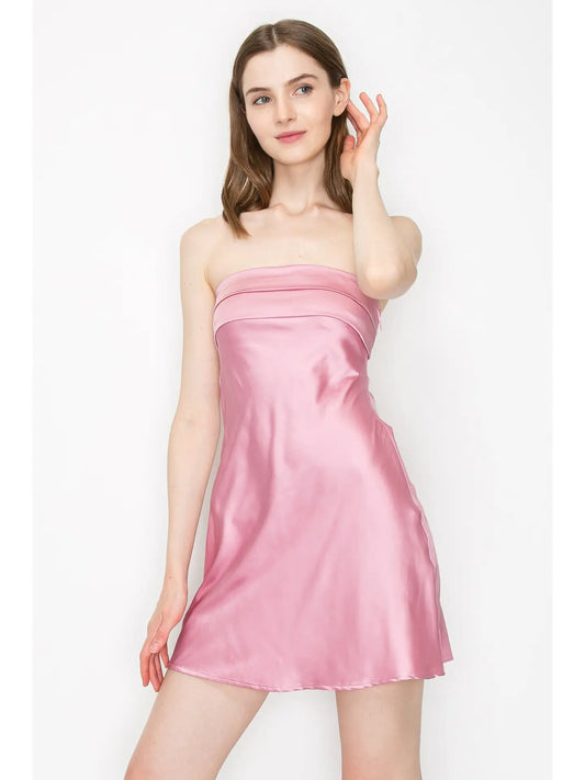 Kate Satin Mini in Pink