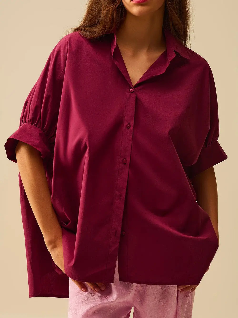 The Paso Top in Burgundy