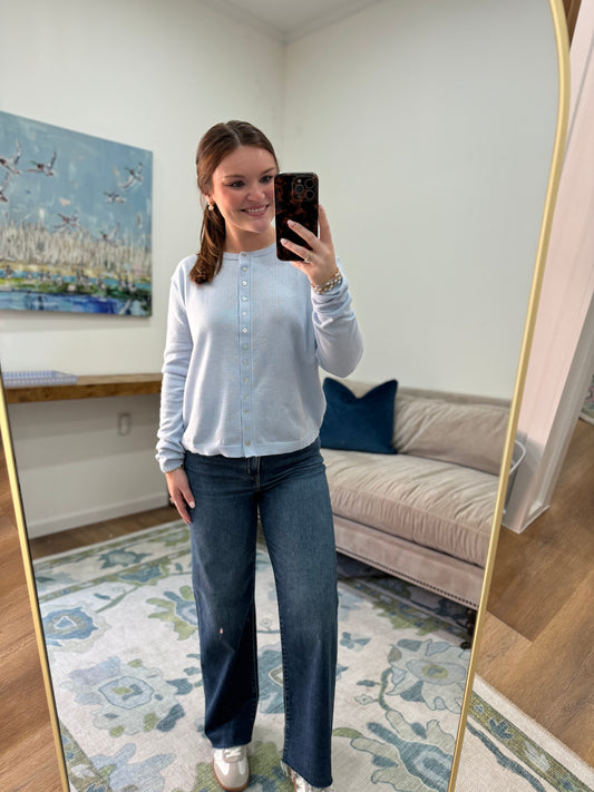 Marissa Cardigan in Powder Blue