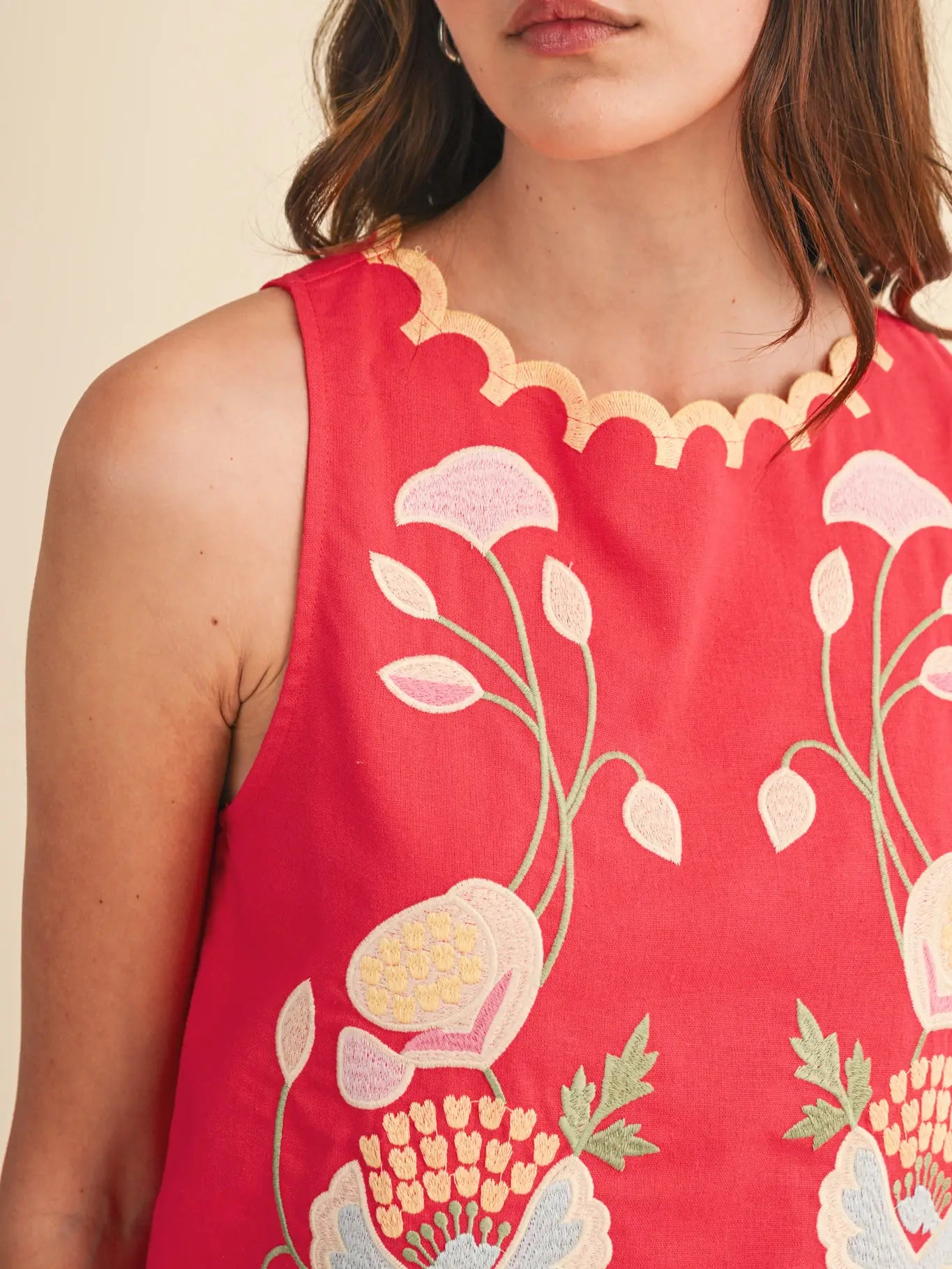 The Callie Top in Red
