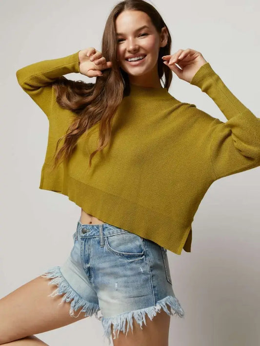 The By Your Side Sweater in Mustard
