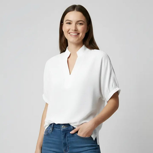 The Sloane Top in White