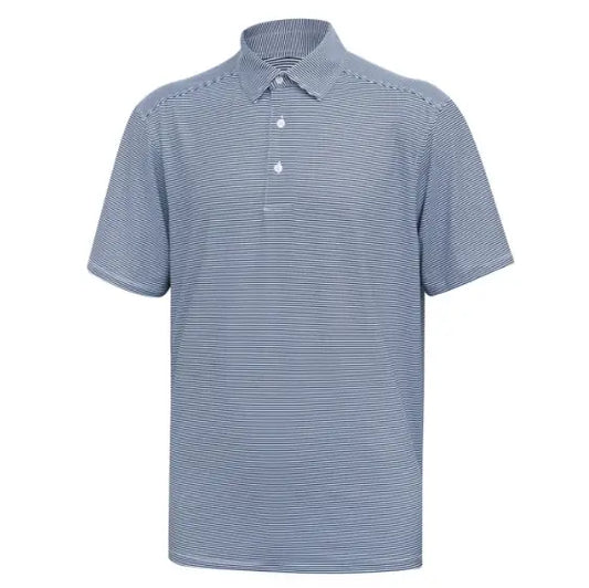 Micro Navy/White Stripe Polo
