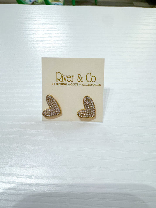 Emma Heart Studs