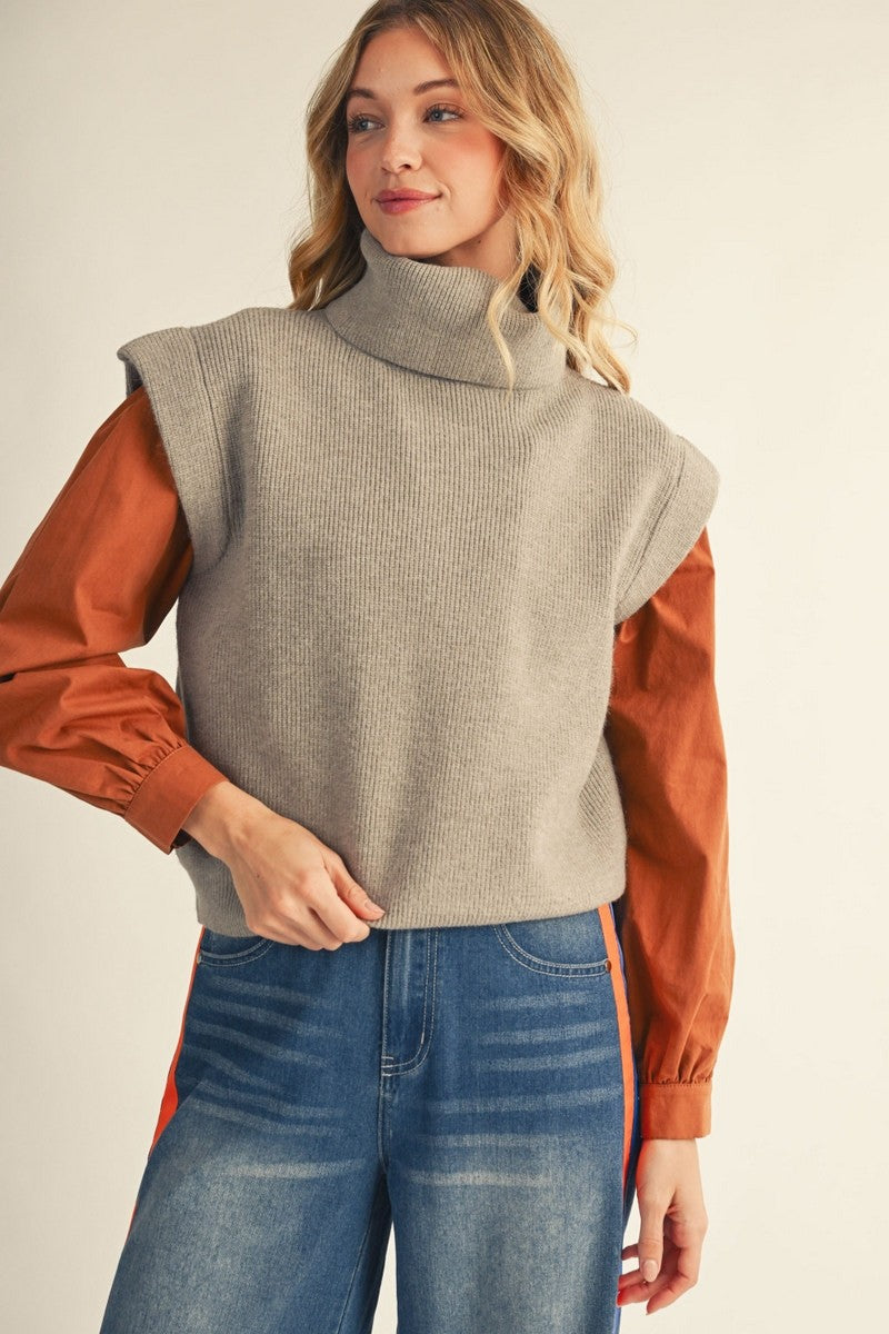 The Falling Again Sweater in Mocha