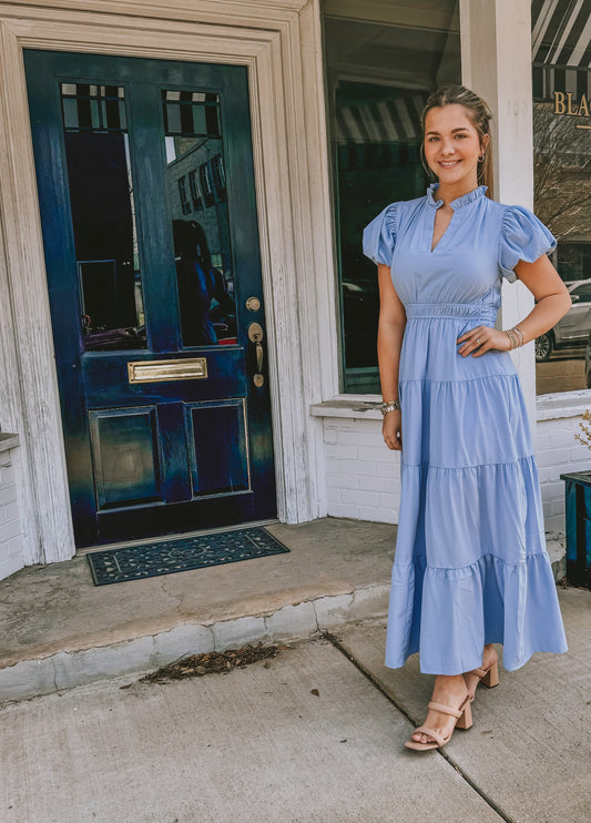 Sarah Dress in Chambray