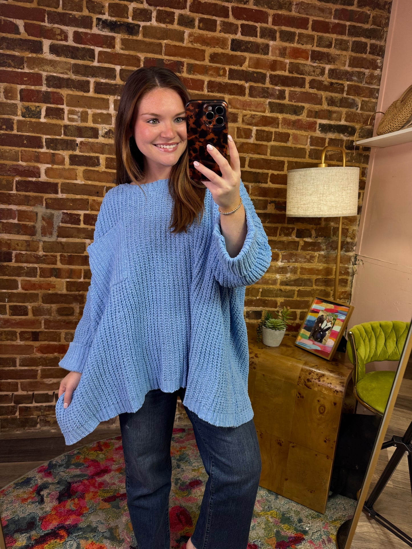 Libby Sweater in Carolina Blue