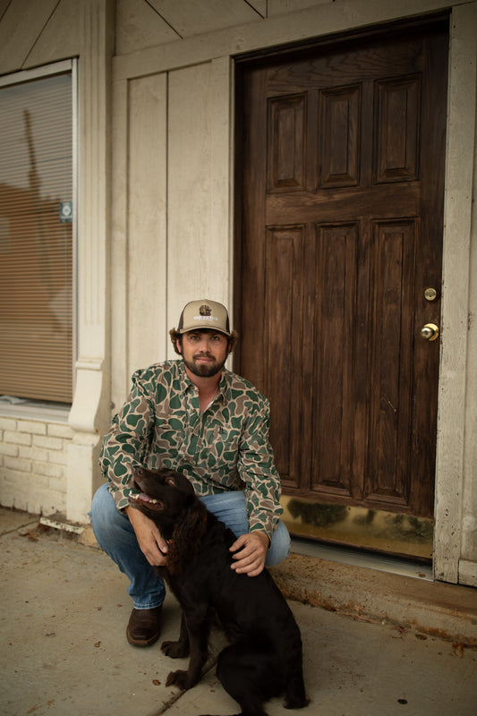 Roost Camo Corduroy Button down