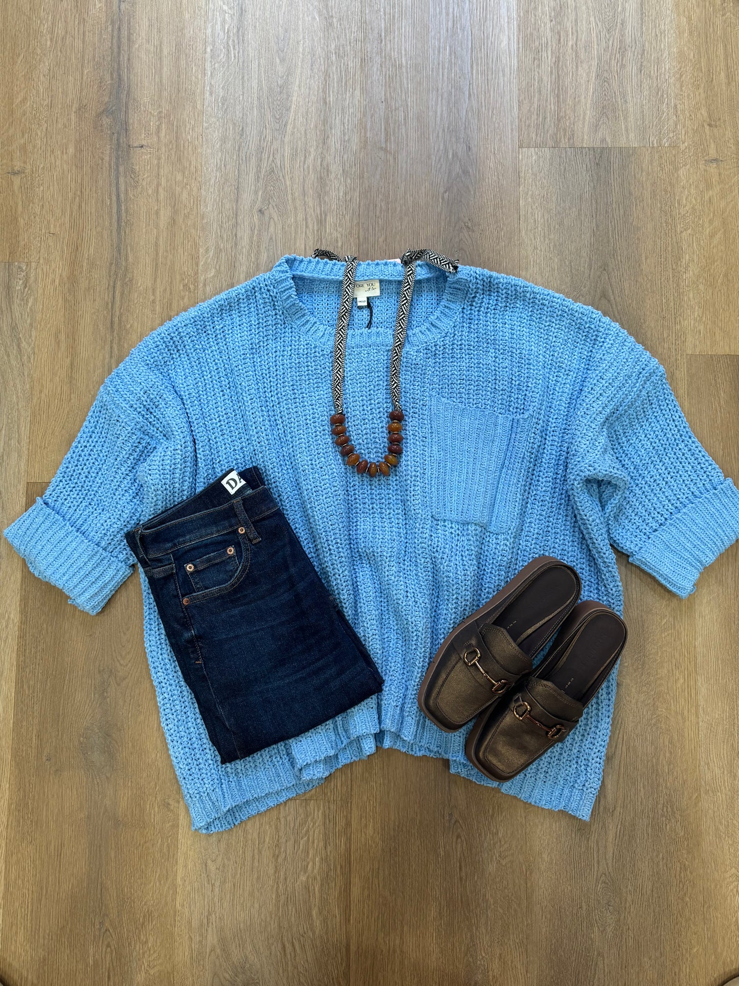 Libby Sweater in Carolina Blue