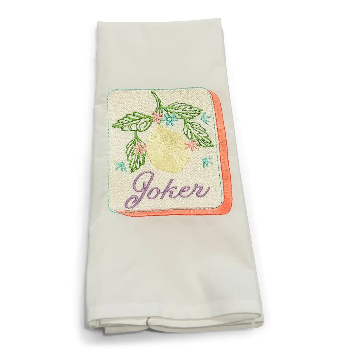 Tea Towel - Lemon Joker Mahjong Tile