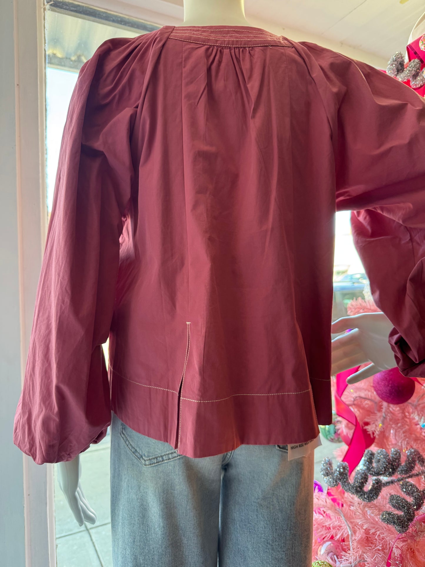 Megan Top in Dark Mauve