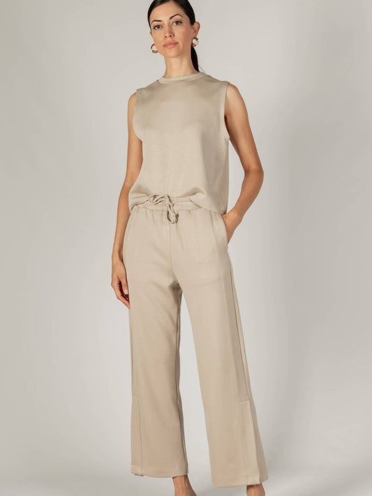 Butter Model Wide Leg Pants in Taupe