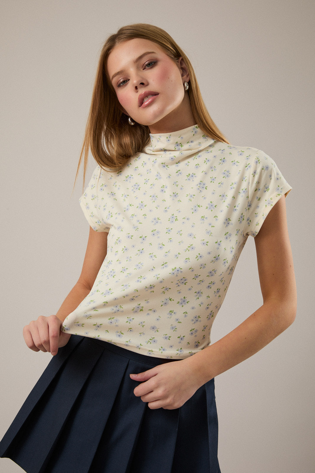 Zoe Mock Neck knit Top