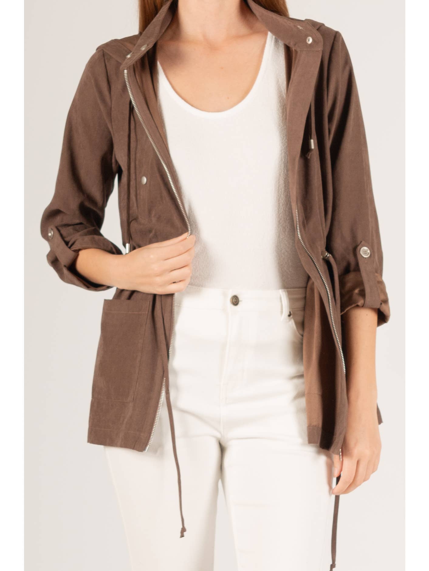 Anorak Jacket in Chocolate