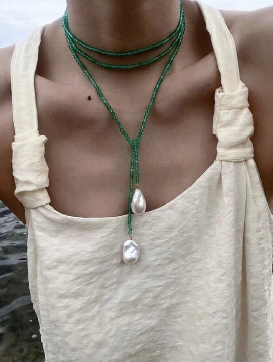 Green Wrap Necklace