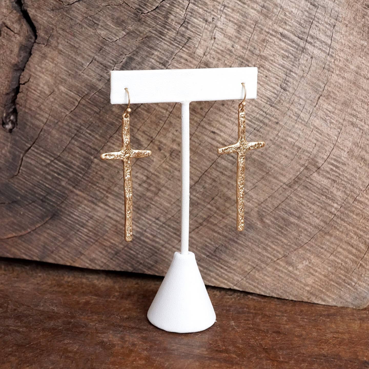 Primitive Cross Earrings