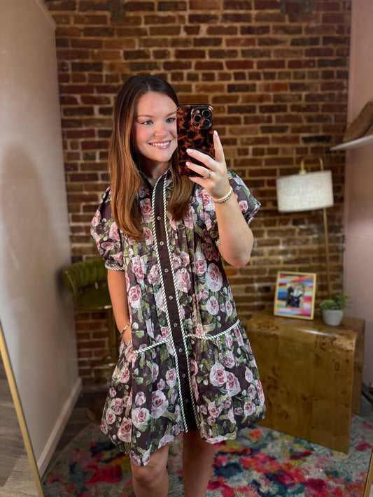 Kayla Min in Brown Floral