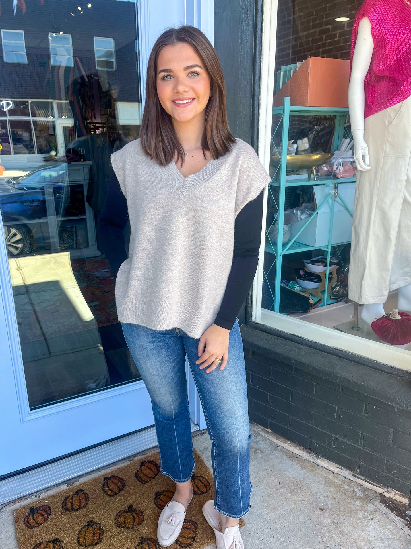 Lauren Long Sleeve Seamless Top in Black