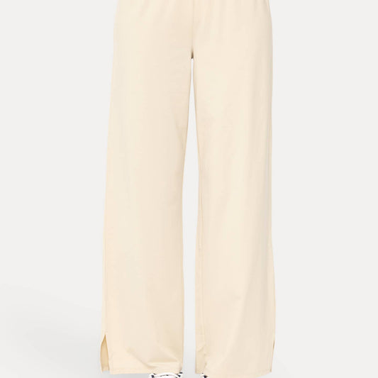 Callie Wide Leg Lounge Pants in Oat Milk