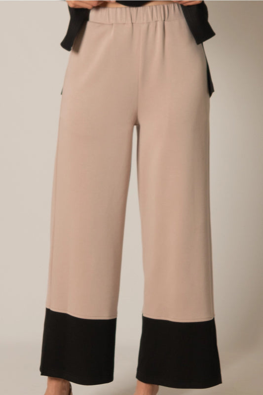 Brynn Pants in Taupe/ Black