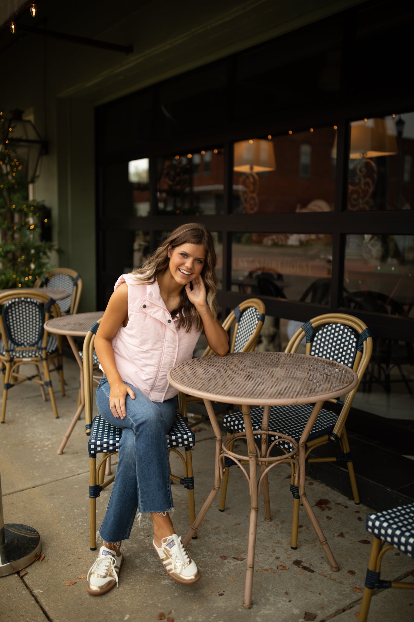 Allison Puffer Vest in Baby Pink