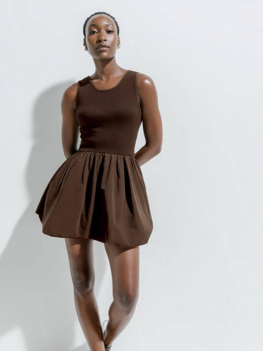 Erica Bubble Mini in Chocolate