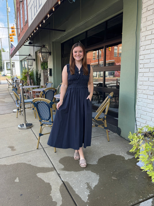 Peyton Midi in Navy