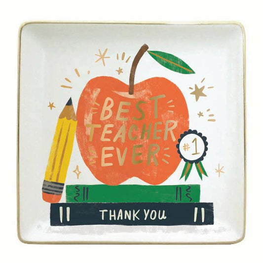 Best Teacher Trinket Tray