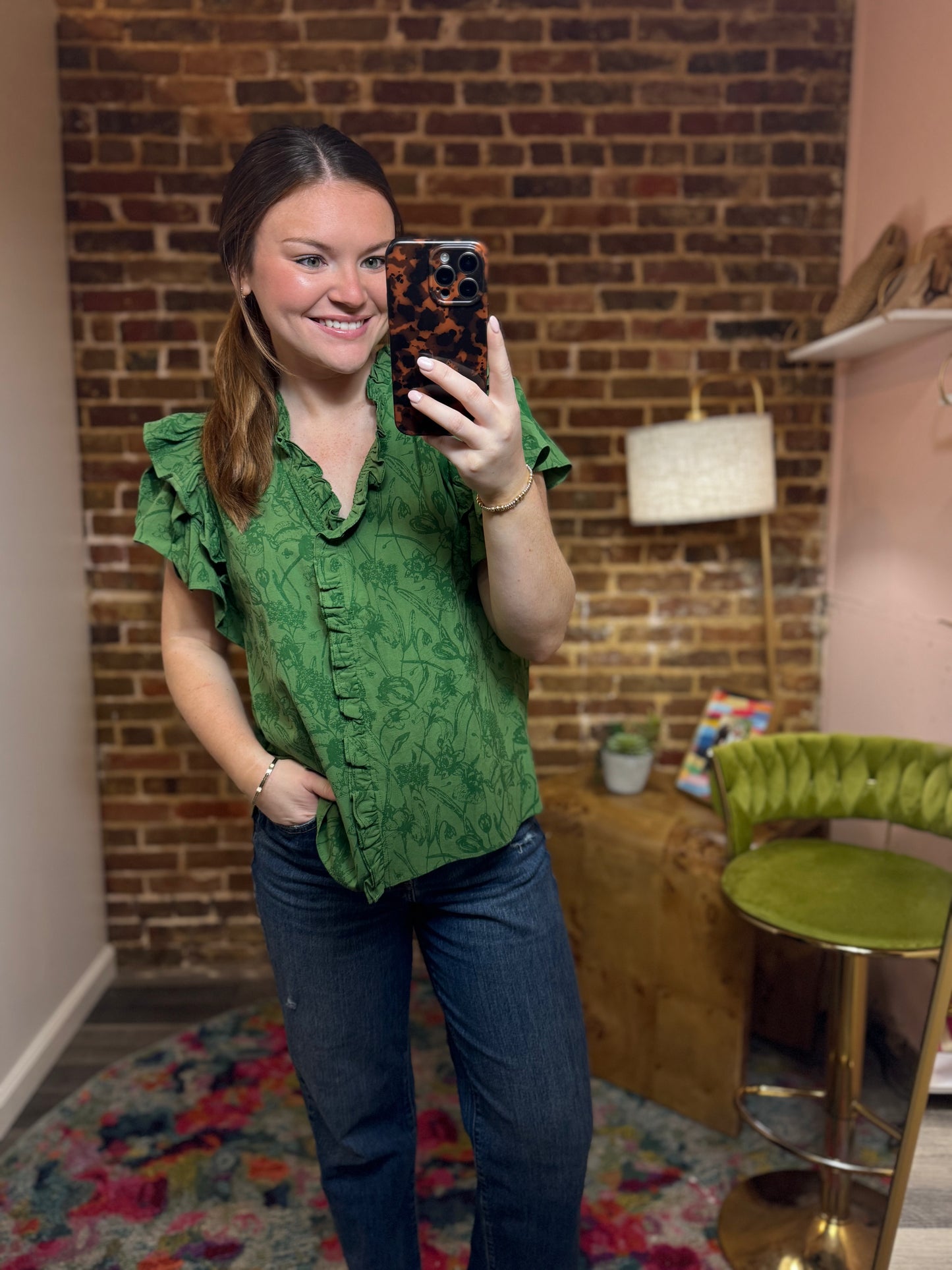 Jessica Top in Spruce