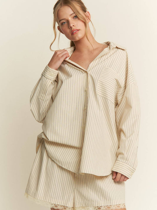 Mallory Striped Button Down