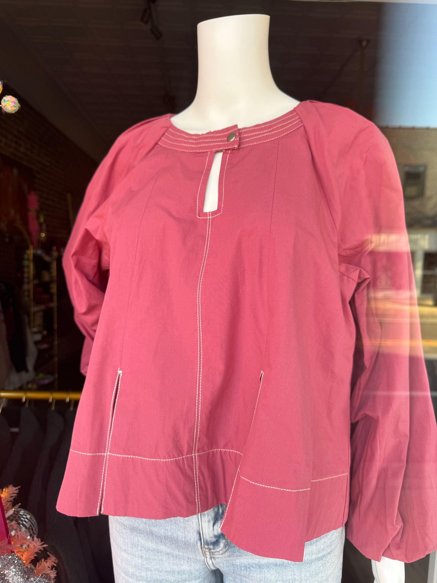 Megan Top in Dark Mauve