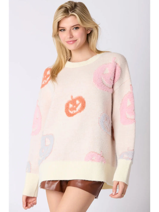 Halloween Pumpkin Oversized Sweater