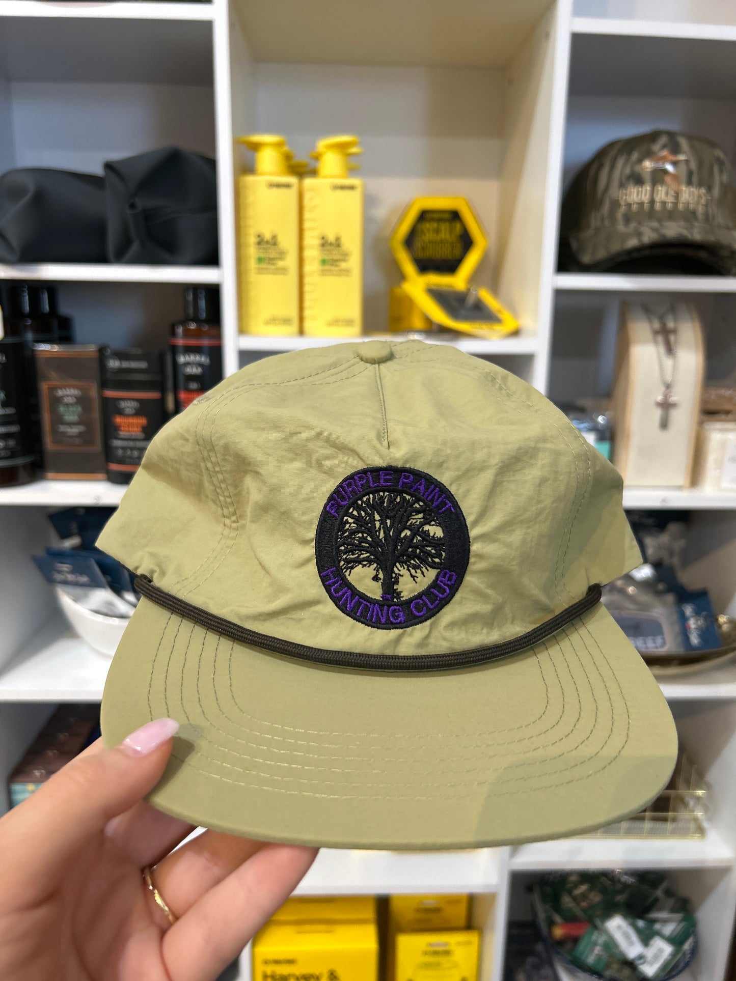 Purple Paint Hunting Club Hat
