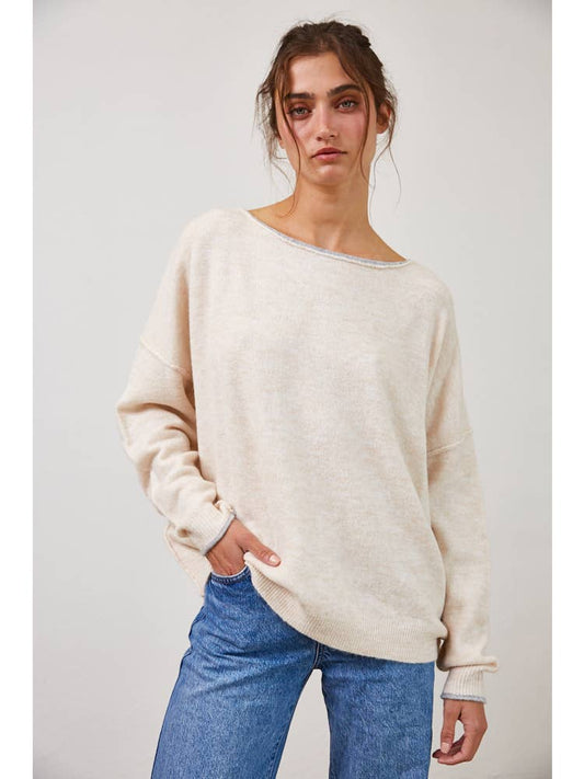 Hannah Sweater in Cream