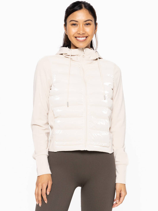 Lexi Micro Fleece Jacket in Natural