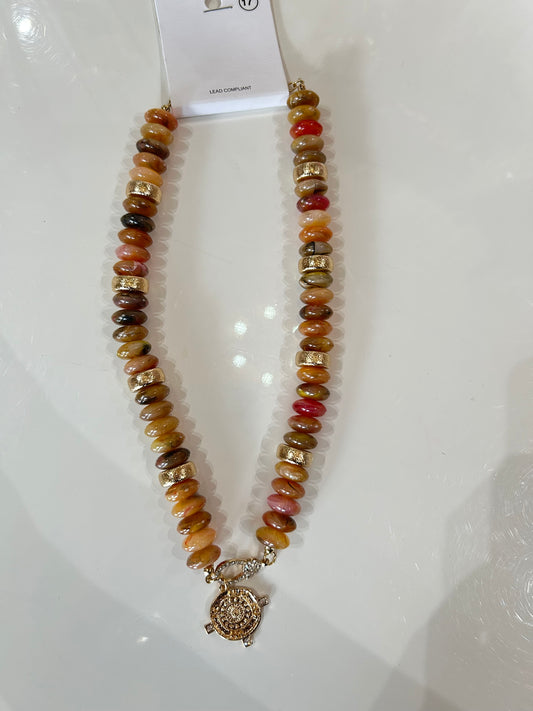 Rondelle Coin Necklace