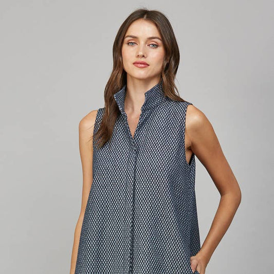 Alice Stand Collar Short Dress