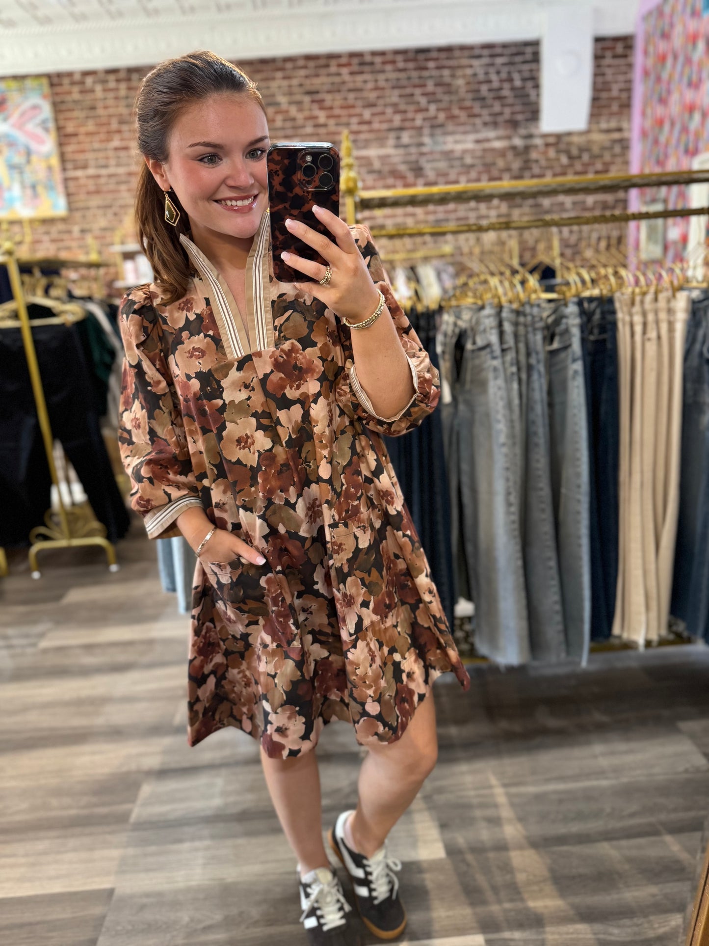 Bailey Mini in Brown Floral