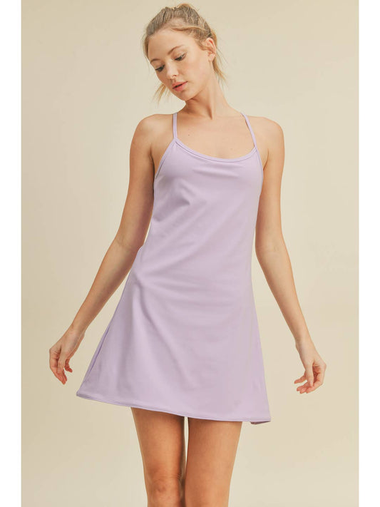 Flirty Exercise Dress - Lavender