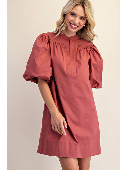 Mary Dress in Rust