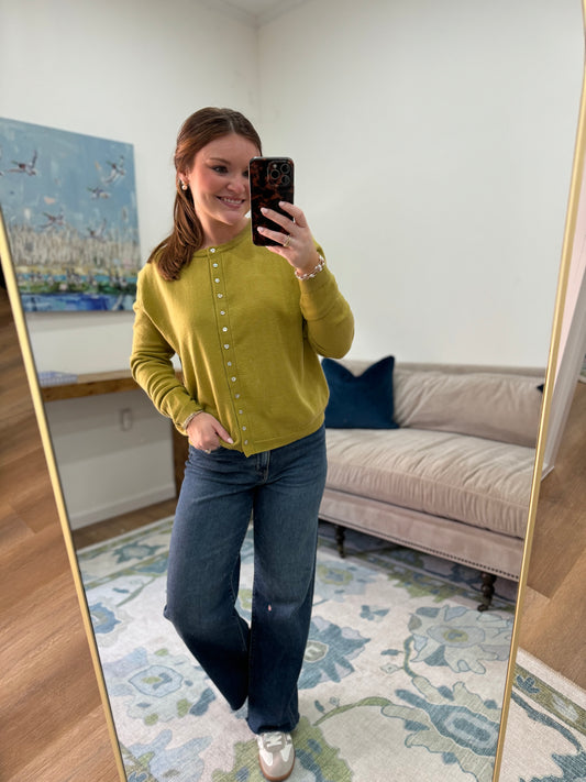 Marissa Cardigan in Pistachio
