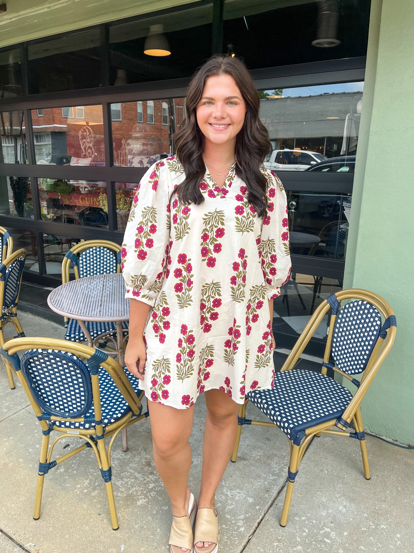 Courtlyn Mini in Red Block Print