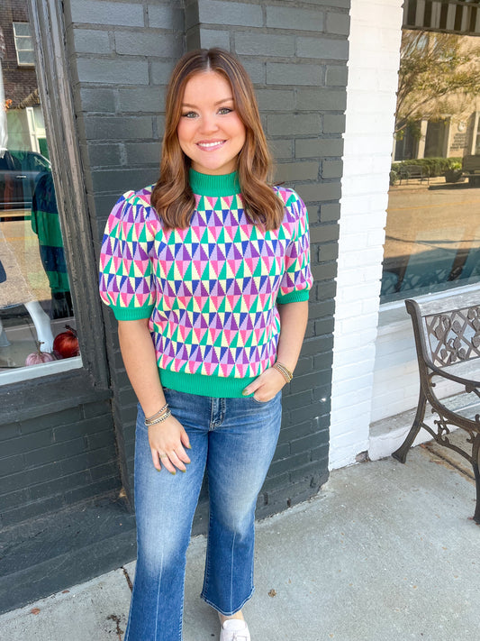 Ellen Color Block Sweater